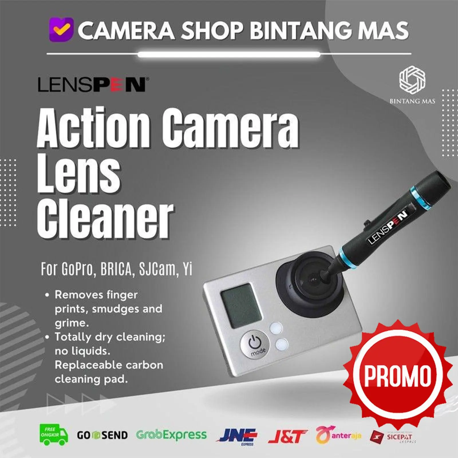 Lenspon for action camera for engineer optimisation, viewfinde camera/smartphone For GoPro, BRICA, SJCam, Yi)