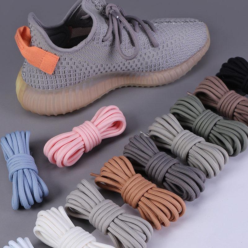 2Pcs/Pair Basketball Sports Shoelaces Classic Solid Color Round ...