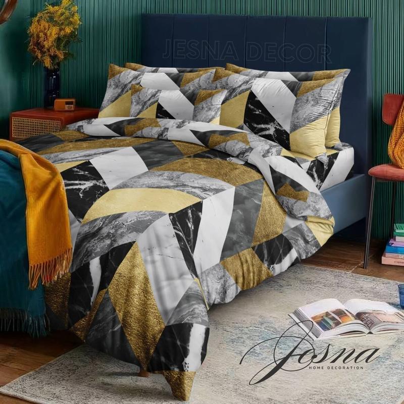 Set Bedcover Sprei Katun 4 Karet Sudut - Ukuran 90x200, 120x200, 160x200, 180x200, 200x200 - Kain, Kasur - Sarung, King 3