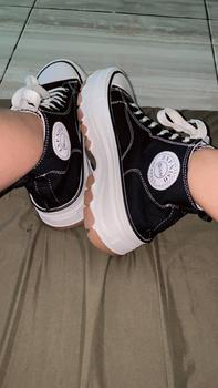 Product Review of Sepatu Sneakers Boots Wanita Casual Hak Tinggi Jaemin Sport Shoes MNS982 from n**i 1