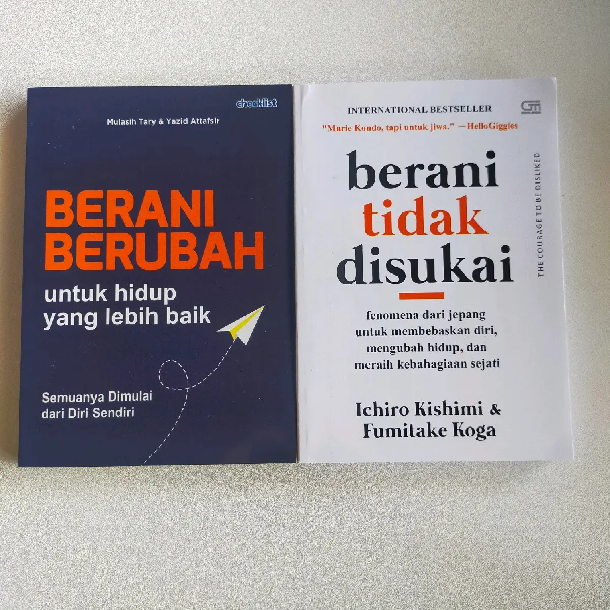 PAKET 2 BUKU SELF IMPROVEMENT / BERANI TIDAK DI SUKAI / BERANI BERUBAH / RISALAH DOA