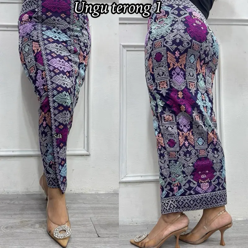 KAMEN JADI SONGKET BORDIR FULL STRAIT PERPADUAN WARNA”||terlariss 5