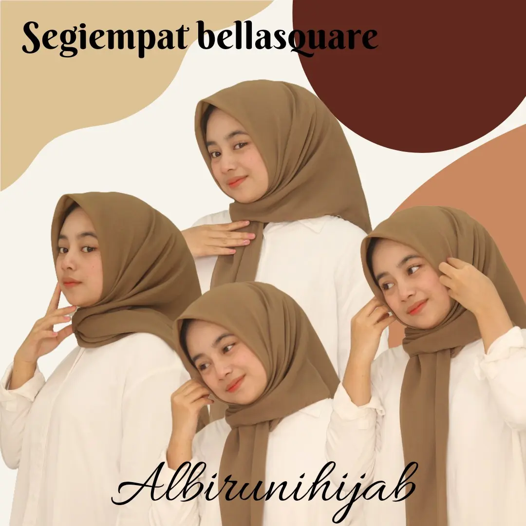bella square / segiempat bella square Jilbab Muslim 30 warna +++  ukuran 115*115