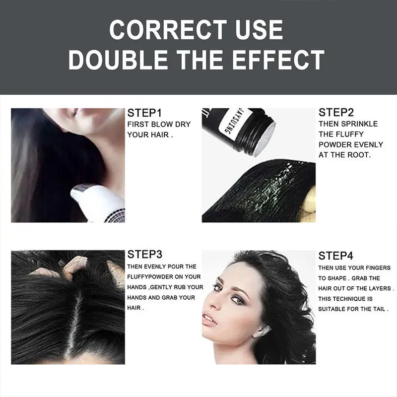 Jaysuing Hair Powder - Bubuk Bedak Rambut Fluffy untuk Menambah Volume dan Tidak Lengket 5
