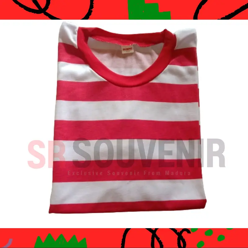 Kaos Sakera Jumbo Baju Adat Madura Merah Putih 1
