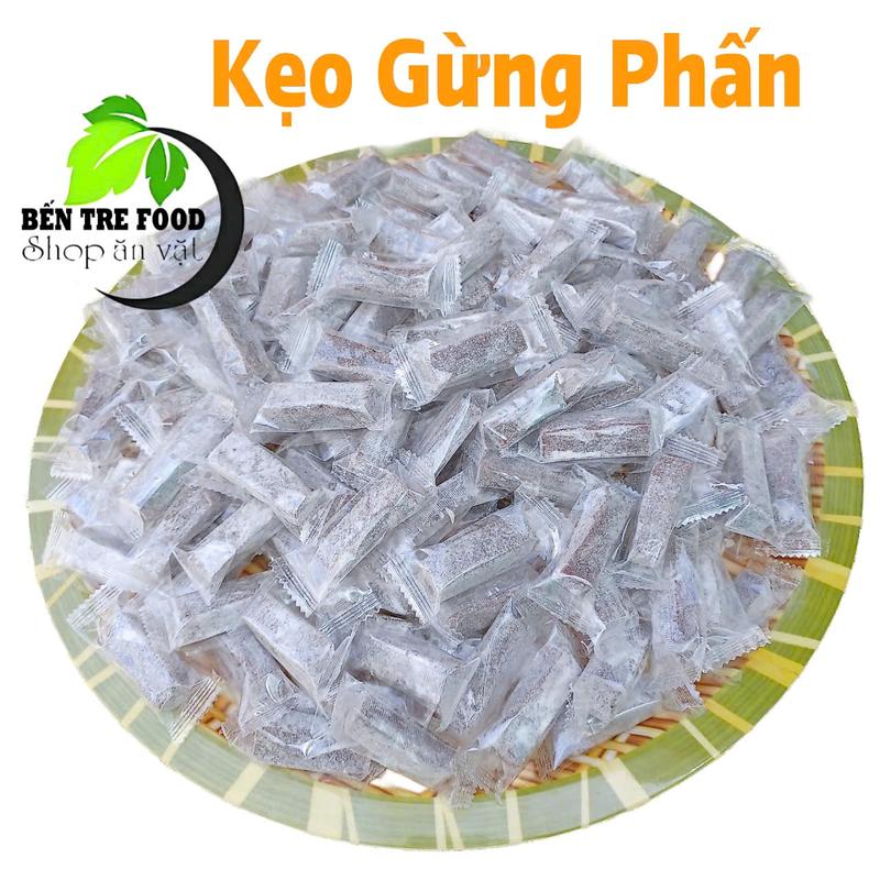 Kẹo gừng dẻo phấn ít ngọt Bến Tre ăn vặt kẹo gỗ giòn kẹo phấn kẹo gỗ Candy