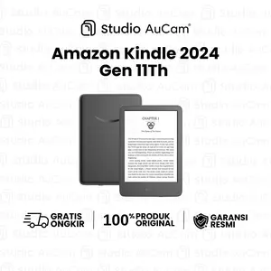 Amazon Kindle 2024 Gen 11Th 16GB EBook Reader Black / konektivitas Wifi dual band / on a single charge, based on 30 minutes of use per day Battery Life Dongle Max
