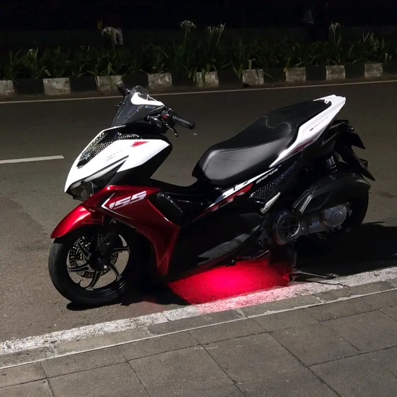 Paket lampu led kolong motor, lampu led 9 titik 5