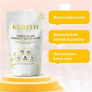 KERITH WHITE GLOW PERFECT GLUTA SOAP SABUN KERITH ORIGINAL BPOM