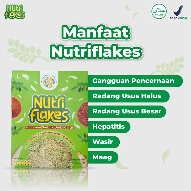 Nutriflakes Sereal Asam Lambung Redakan Asam Lambung Paket 1 Box 6
