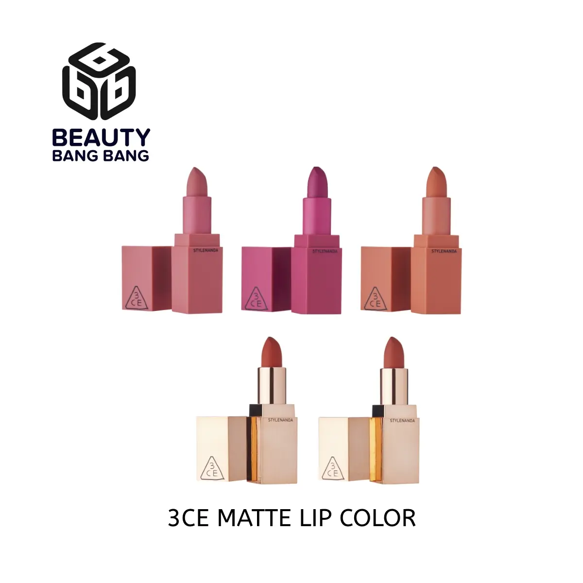 3CE STYLENANDA MATTE LIP COLOR  - ASSORTED