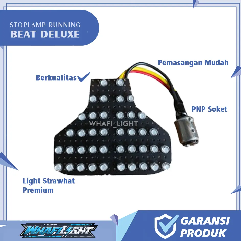 Stoplamp Running | Paket Lengkap Beat Deluxe/Street 2020 - 8 Mode (Otomatis) PNP