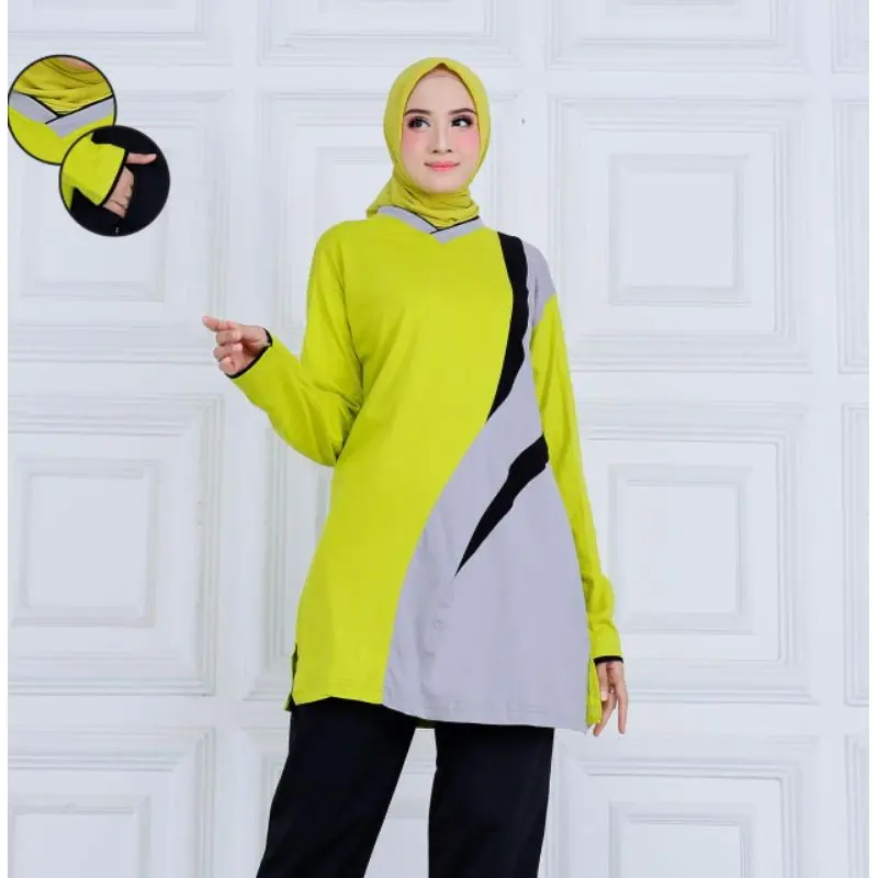 Atasan Baju Olahraga Tunik Wanita Muslim Terbaru