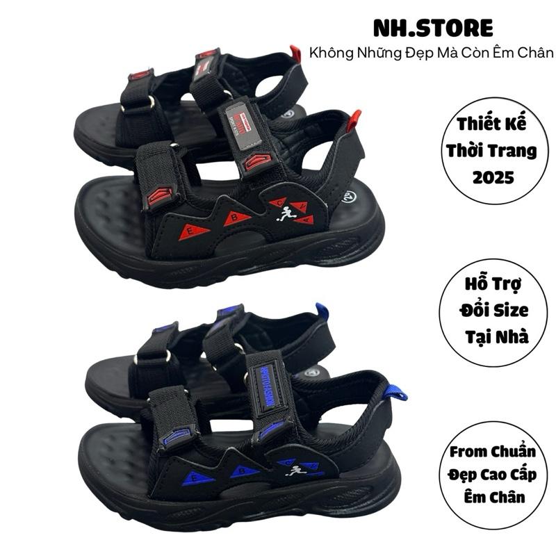 [Mẫu Mới 2025] Giày Sandal Cho Bé trai Mang Đi Chơi,Đi Học,Size Từ 22-37,Giày xăng Đan Quai Hậu cho Bé Trai Thiết Kế thời trang 2025, Dễ Phối Đồ, Đế Chống Trơn Trượt, Mang Êm Chân, Đi Mưa Đi Nước Vô Tư