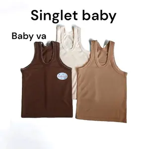 6 pcs singlet anak bayi baby neuborn kaos dalam anak baby singlet warna sni Newborn