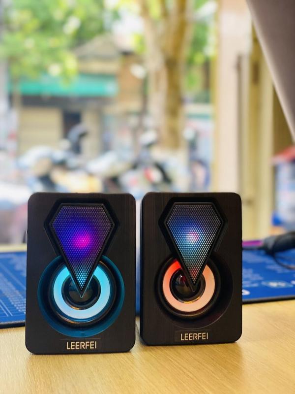 Loa Đôi Vi Tính 2.0 LeerFei YST-1046 – Led RGB – New Full Box