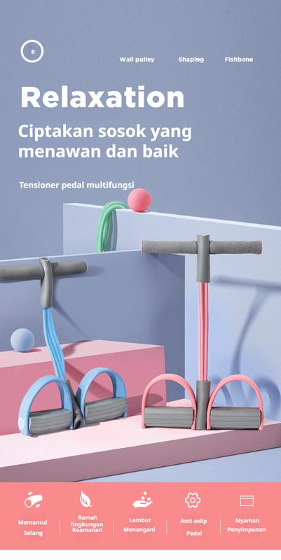 Product Introduction of Penarik Behel Rumah Perlengkapan Fitness dan Binaraga Alat Bantu Situp Penarik Behel 1
