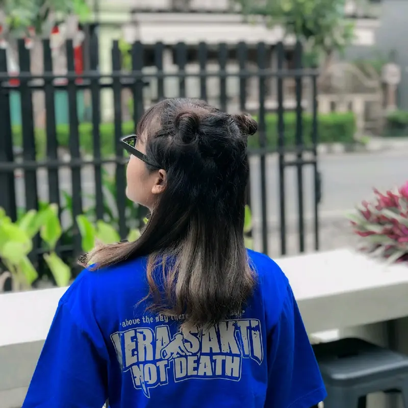 kaos kerasakti not dead sablon reflektif (bisa nyala) Combed Pendek 4