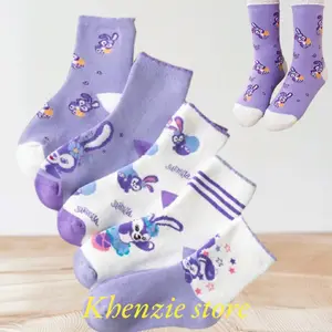 6 PASANG KAOS KAKI ANAK CEWEK PEREMPUAN SD TK MOTIF KARAKTER ANAK PEREMPUAN FASION IMPORT Fashion kaos dalam