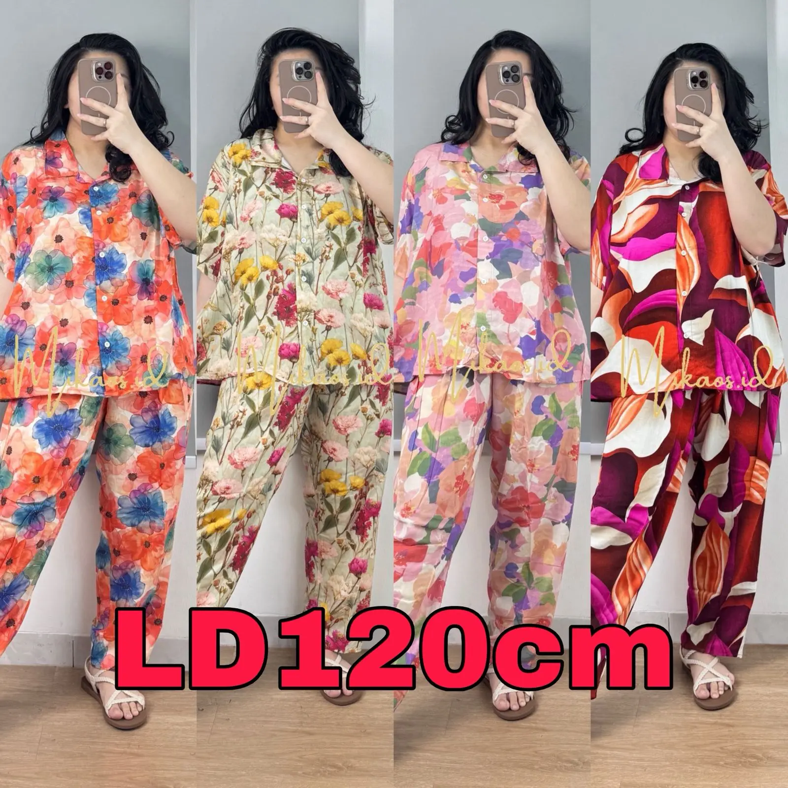 Mikaos Piyama Jumbo LD120cm/ Piyama Rayon Premium Jumbo/ Piyama Wanita Jumbo Celana / Baju Tidur JUMBO Mikaos Piyama Jumbo LD120cm/ Piyama Rayon Premium Jumbo/ Piyama Wanita Jumbo Celana / Baju Tidur JUMBO
