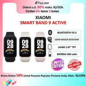 XIAOMI Smart Band 9 Active | Bodi 9,99 mm | 300 mAh | Garansi Resmi