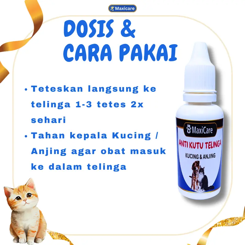 Obat Kutu Telinga Kucing dan Anjing Mengatasi Earmites, Radang, Bengkak, earmites drop , Clever Solution, Royal Care, Golden Paw 2