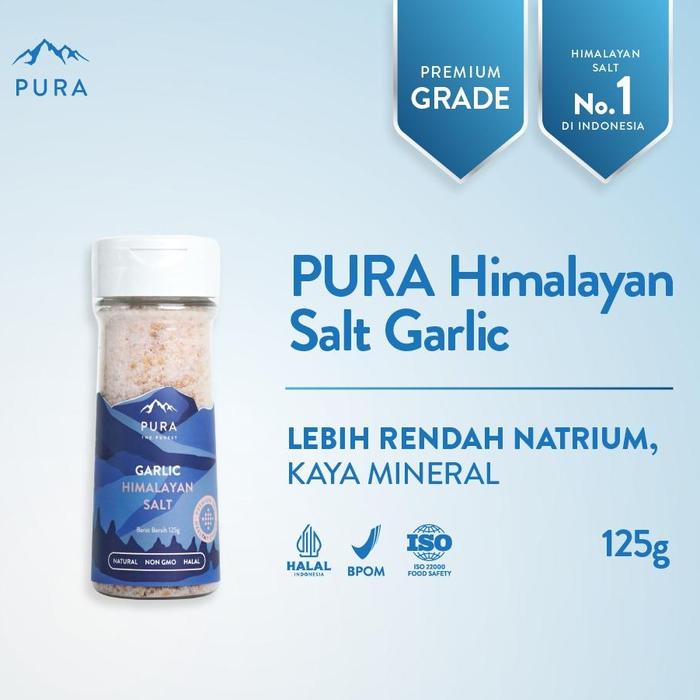 Gambar [TIDAK UNTUK DIJUAL] - Pura Himalayan Salt Garlic (125gr) - Himalayan Salt Garlic  dari PURA THE PUREST Kab. Sidoarjo Tokopedia