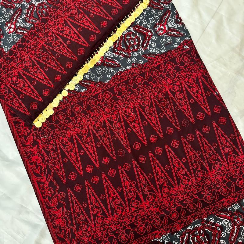 Set kain tekuluk batik jambi asli dengan ronce 1