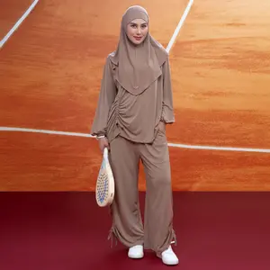 Lozy Hijab - Nuna Set Activewear (One Set Serut Sport Olahraga Muslimah Wanita Bahan Jersey)