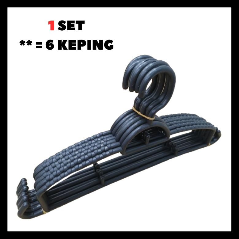 Baju Durable Clothes Drying Hanger Penyangkut 5