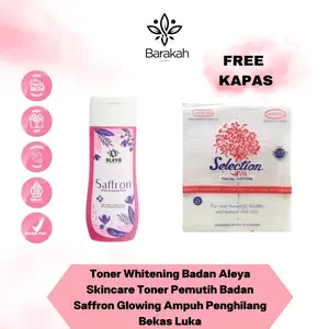 Toner Saffron Aleya Memutihkan dan Mencerahkan Kulit - Tanpa Pengelupasan - Perawatan, Hitam Memudarkan