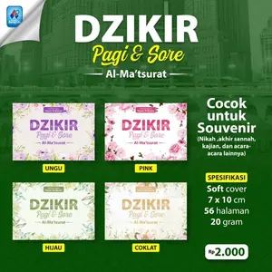Dzikir Pagi Petang Al Ma'tsurat Hasan Al Banna Saku Sesuai AlQuran Sunnah Langsung Penerbit Pustaka Arafah Original Asli