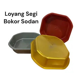 4 Lusin / 48 Pcs Paket Hemat Loyang Segi Loyang Kue Bebas BPA Loyang Serbaguna Bokor Sodan