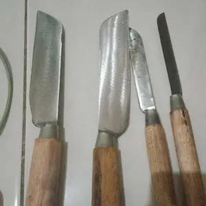 4pcs pisau dapur 2 tiger tanggung, 2 bali pendek