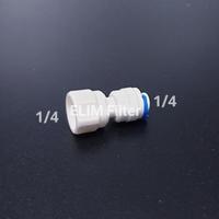 Gambar Fitting RO Lurus Drat Dalam 1/4 - Selang 1/4 dari ELIM Filter Kota Surabaya 1 Tokopedia