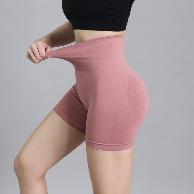 QUẦN ĐÙI BIKER NGỐ CẠP CAO TẬP GYM YOGA THỂ THAO NỮ VẢI DỆT KIM EVASPORT [ MUA 3 TẶNG 1 TẤT ]