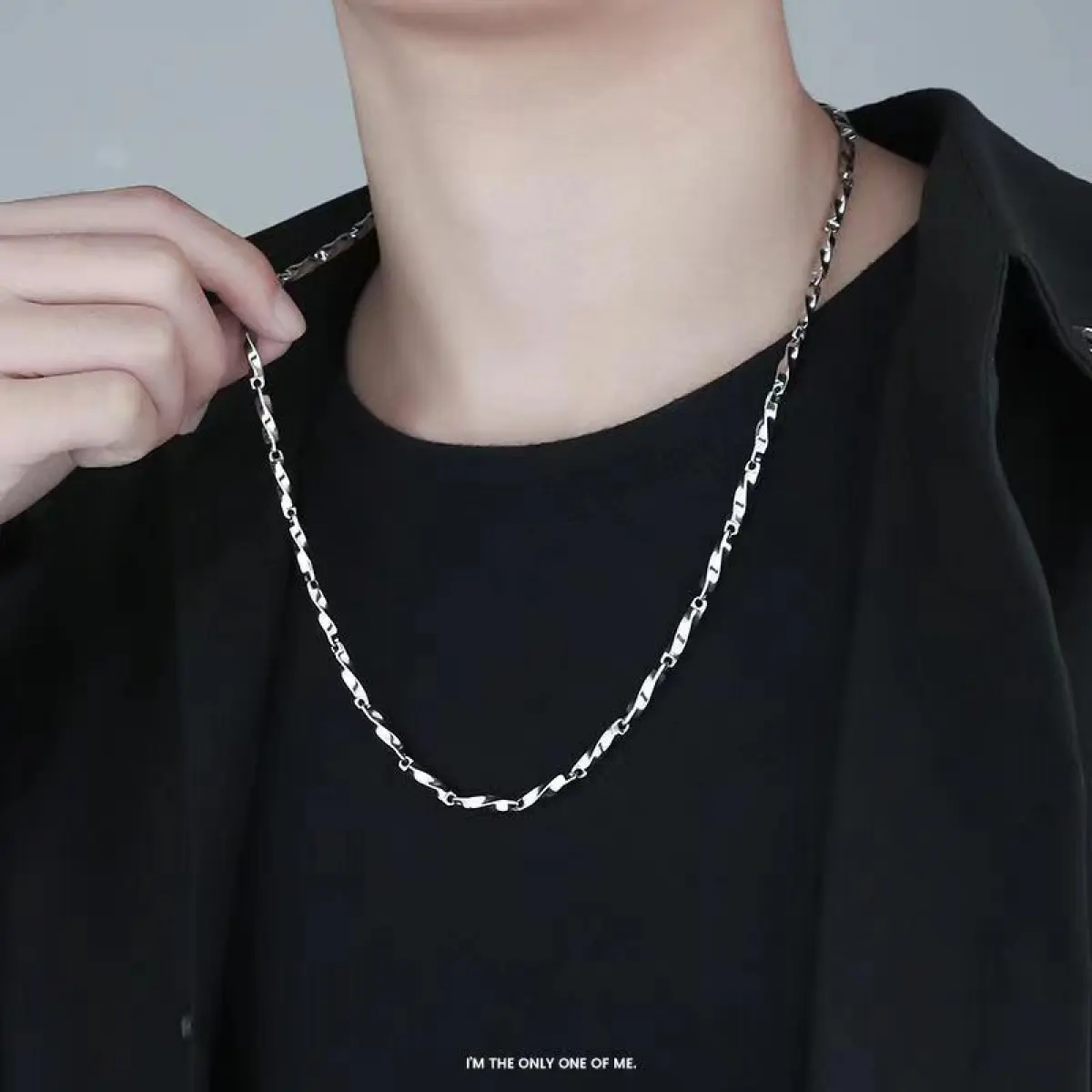 Vòng Cổ Thép Titan Mobius, Thép Không Gỉ, Dành Cho Nam Và Nữ, Vòng Cổ Trang Trí, Không Phai Màu Trang Sức Jewelry