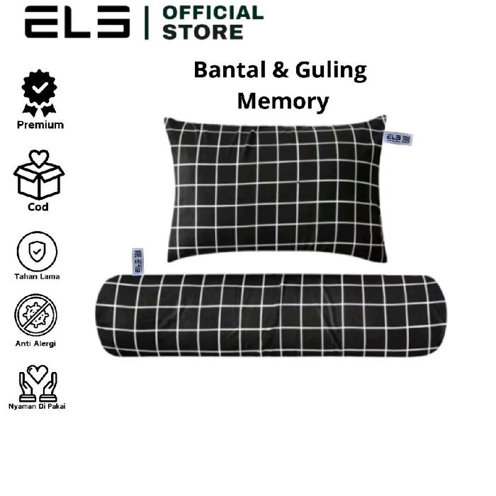 Gambar ELB Bantal Guling Hotel Memory Foam 65x45cm Kotak Hitam Premium Quality Busa Viscoelastik Nyaman Anti Alergi - Bantal 1 dari elb.id Kab. Tangerang Tokopedia