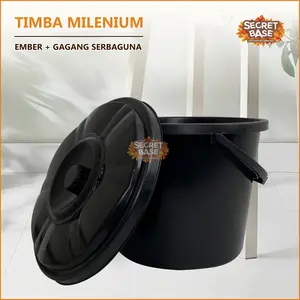 [COD] TIMBA MILENIUM - Gagang / Bak Air Cuci Baju / Timba Hajatan / Ember Tutup Plastik Murah