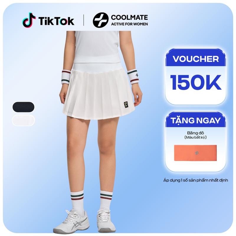Váy xếp li thể thao Pickleball/Tennis Drive Shot co giãn tự nhiên, thoáng khí, nhẹ - Coolmate Active For Women