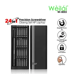 Weilai WL-8003 S2 Obeng Set Precision Screwdriver 24In1 ORI