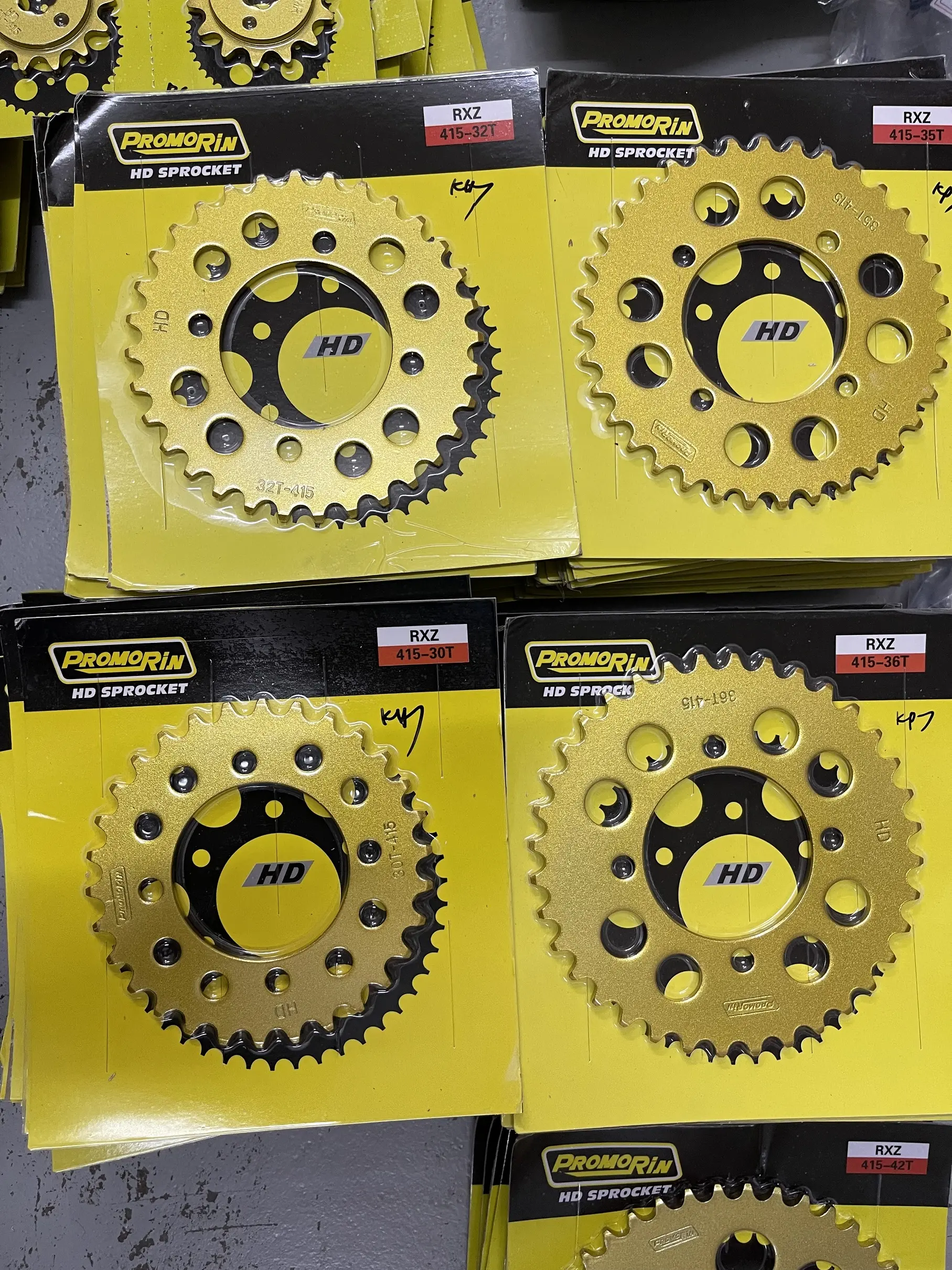 Yamaha RXZ LC135 LAGENDA110 Y110 Y125Z 415 PROMORIN Rear or Front Sprocket gold chain sprocket depan belakang