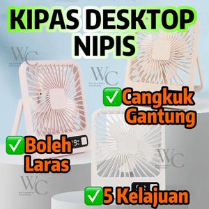 Kipas Led Persegi Laraskan Kipas Mini Pengecasan USB Kipas Mini Boleh Dicas semula Desktop Usb Pejabat Rumah Cangkuk Gantung Mudah Alih Square Led Fan Adjust Mini Fan USB Charging Mini Fan Rechargeable Usb Desktop Home Office Portable Fan Hanging Meja