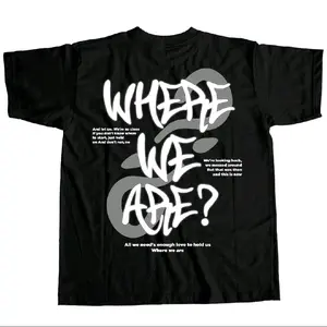 Baju Kaos Where We are We’re So Close Aesthetic Version Tshirt Premium Abu Biru