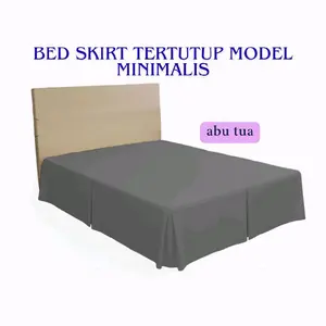 PROMO DISKON Bedskirt tertutup model minimalis penutup kolong kasur