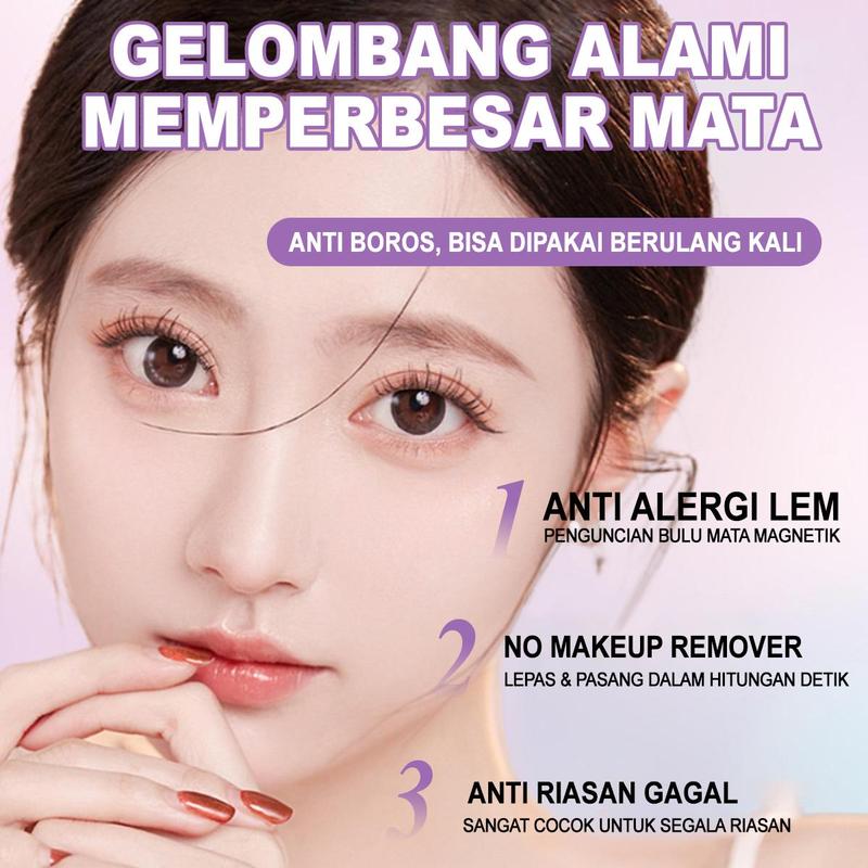Product Introduction of Wotabo [ LIVE ]- Eyelash Magnetic Premium Natural Tanpa Lem Bulu Mata Palsu 1 Paket Mempercantik Bulumata 31