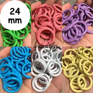 O Ring Bulat 24mm Lot Klip Kait Gantungan Kunci HP Charm Bag Charmbag Phone Strap Phonestrap