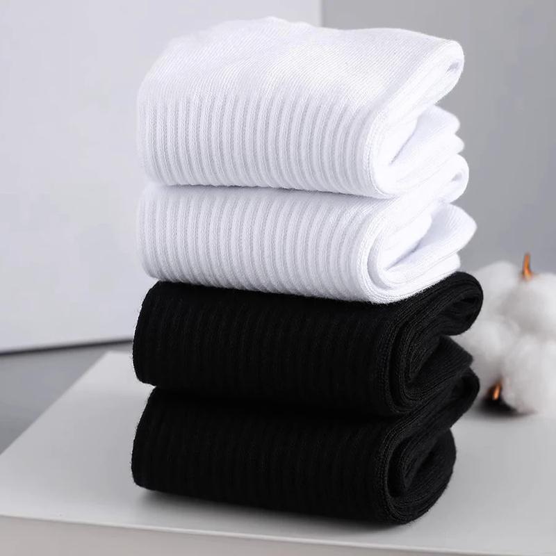 Product Introduction of Men's cotton socks 3 pairs/lot black and white short socks men's sports cotton socks breathable good for spring and autumn ankle socks 3