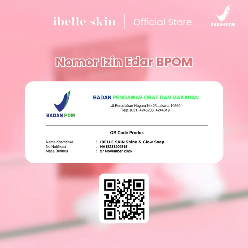 Paket Whitening Glow Body Set – Sabun & Premium Body Lotion | Cerah, Lembap, Bersih | Handbody Infus Duo + Shine & Glow Soap | IBELLE SKIN 7