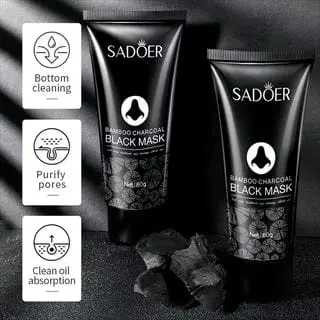 Masker Charcoal Peel Off Sadoer untuk Menghilangkan Blackheads dan Komedo - Perawatan Hidung Anti Komedo Treatment 5